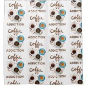 Rideaux De Douche dépendance au café (Devant)