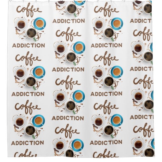 Rideaux De Douche dépendance au café (Devant)