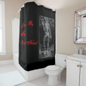 Rideaux De Douche Dernier Nerf - Squelette d'Halloween (En situation)