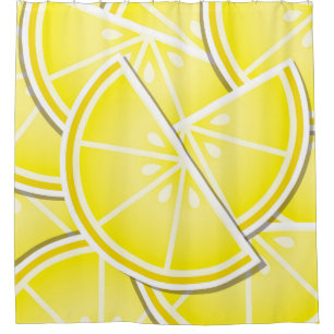 Rideaux De Douche Des coins de citron funky !