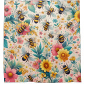 Rideaux De Douche Des fleurs effervescentes (Devant)