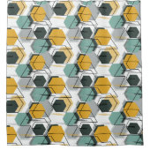 Rideaux De Douche Des peignes de miel. motif géométrique Abstrait.1 (Devant)