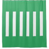 Rideaux De Douche Des rayures au milieu. Sea Green et white. (Devant)