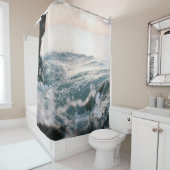 Rideaux De Douche Des vagues de mer impressionnantes | Meilleur cade (En situation)