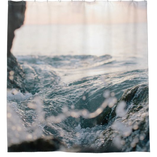 Rideaux De Douche Des vagues de mer impressionnantes | Meilleur cade (Devant)