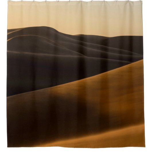 RIDEAUX DE DOUCHE DÉSERT PENDANT LE COUCHER DE SOLEIL (Devant)