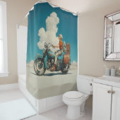 Rideaux De Douche Desert Ride Adventure Escape (En situation)