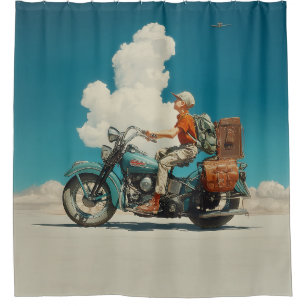 Rideaux De Douche Desert Ride Adventure Escape