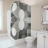 Rideaux De Douche Design abstrait contemporain et élégant (En situation)
