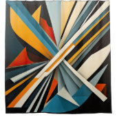 Rideaux De Douche Design Abstrait Moderne (Devant)
