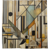 Rideaux De Douche Design Abstrait Moderne (Devant)