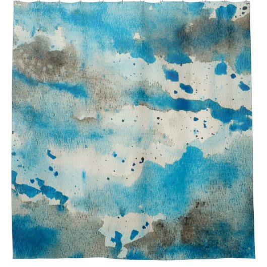 Rideaux De Douche Design arrière - plan aquarelle (Devant)