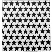 Rideaux De Douche Design Black Stars (Devant)
