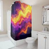Rideaux De Douche Design coloré (En situation)