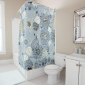 Rideaux De Douche Design d'automne floral (En situation)