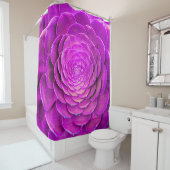 Rideaux De Douche Design de fleur de cactus (En situation)