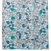 Rideaux De Douche design de poitrine (Devant)