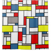 Rideaux De Douche Design de style mondrien (Devant)