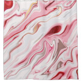 Rideaux De Douche Design de texture en marbre liquide, le marbrage c (Devant)