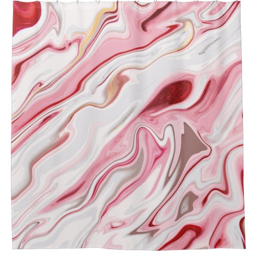 Rideaux De Douche Design de texture en marbre liquide, le marbrage c (Devant)