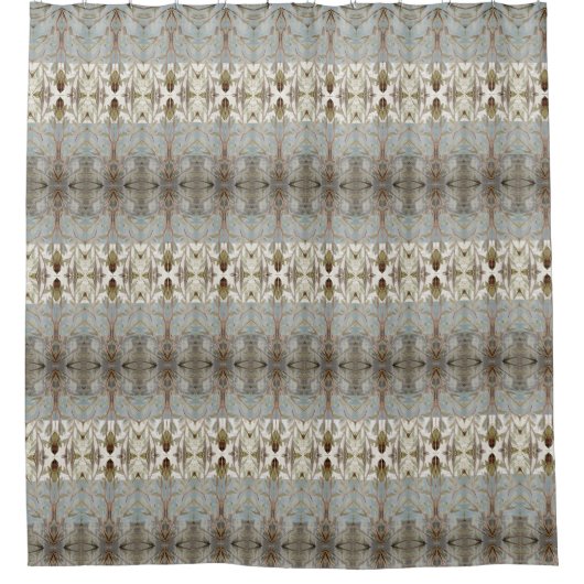 Rideaux De Douche Design D'Impression Classique Avec Gris Bleu (Devant)