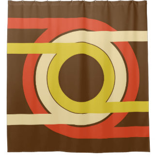 Rideaux De Douche Design d'inspiration Retro Golden Ratio.