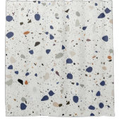 Rideaux De Douche Design élégant Carrelage Terrazzo Conception multi (Devant)