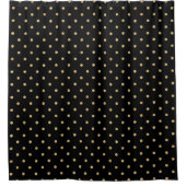 Rideaux De Douche Design élégant Polka Beige Point Black Motif (Devant)
