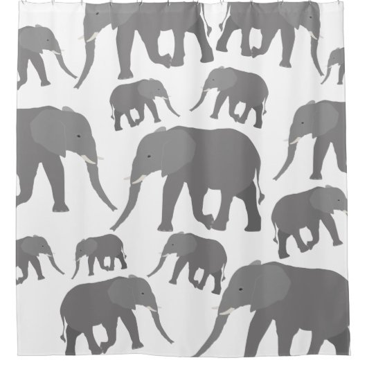 Rideaux De Douche Design éléphant (Devant)