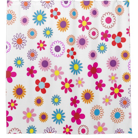 Rideaux De Douche Design floral (Devant)