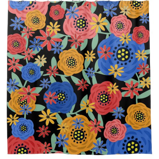 Rideaux De Douche Design floral 3618 (Devant)