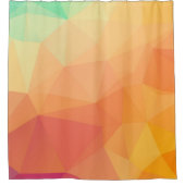 Rideaux De Douche Design géométrique moderne Orange et rose (Devant)