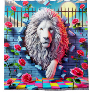 Rideaux De Douche Design Lion