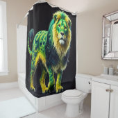 Rideaux De Douche Design Lion (En situation)