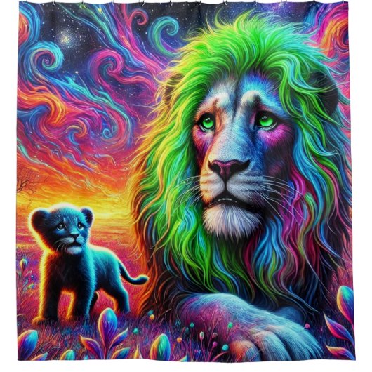 Rideaux De Douche Design Lion (Devant)