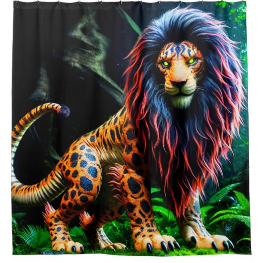 Rideaux De Douche Design Lion (Devant)