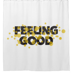 Rideaux De Douche Design moderne, ludique, gai du Feeling Good
