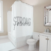 Rideaux De Douche Design moderne, simple, chic et élégant Strong For (En situation)