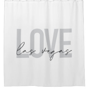 Rideaux De Douche Design moderne, urbain, simple, cool Love Las Vega