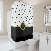 Rideaux De Douche Design monographique classique (En situation)