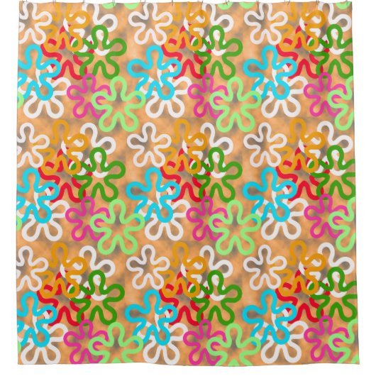 Rideaux De Douche Design Motif africain Ankara (Devant)