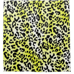 Rideaux De Douche design motif habillage élégant avec peau léopard e