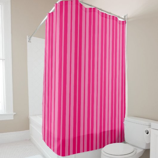 Rideaux De Douche Design Motif léger et rose chaud
