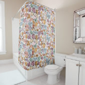 Rideaux De Douche design pastel (En situation)
