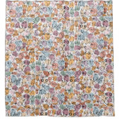 Rideaux De Douche design pastel (Devant)