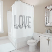 Rideaux De Douche Design simple, moderne, urbain, cool Love Michigan (En situation)