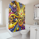 Rideaux De Douche Design Star (En situation)