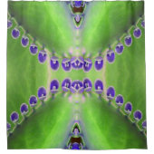 Rideaux De Douche Design vert et violet (Devant)