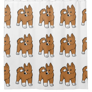 Rideaux De Douche dessin animé basenji