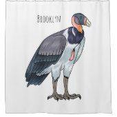 Rideaux De Douche dessin animé d'oiseau vautour du roi (Devant)